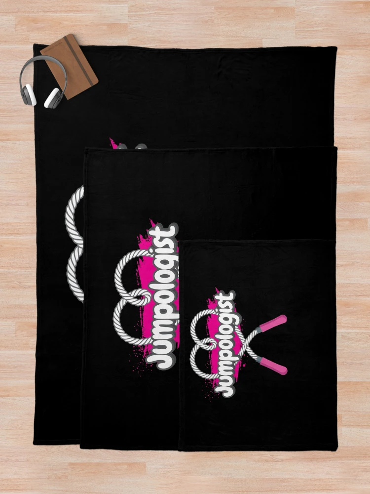 Thumbnail 5 of 6, Throw Blanket, Jump Rope Jumpologist Rope Jumping Rope designed and sold by MooonTees.