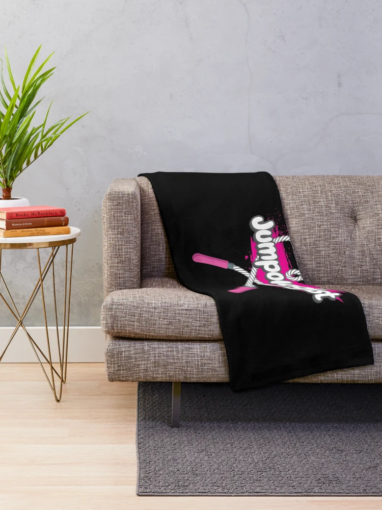 Thumbnail 2 of 6, Throw Blanket, Jump Rope Jumpologist Rope Jumping Rope designed and sold by MooonTees.