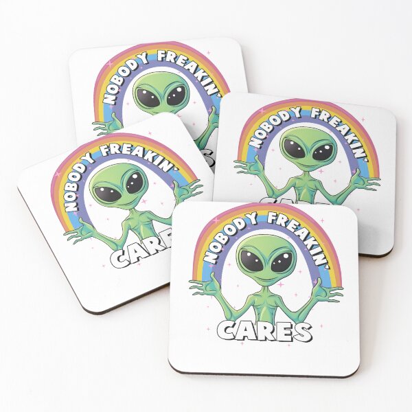 Item preview, Alien UFO Extraterrestrial Nobody Freakin Cares designed and sold by ttuniques.