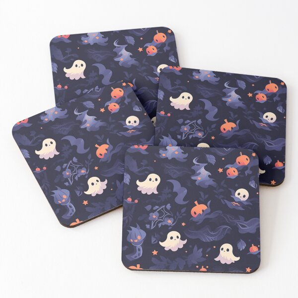 Item preview, Whimsical Cute Ghosts and Pumpkins Artwork designed and sold by bianca47.
