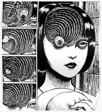 Junji Ito Uzumaki Poster