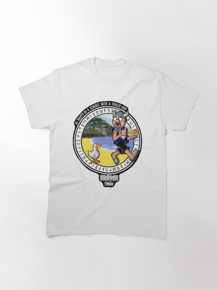Classic T-Shirt, A Seagull with a Stolen Chip designed and sold by CaptainKirt