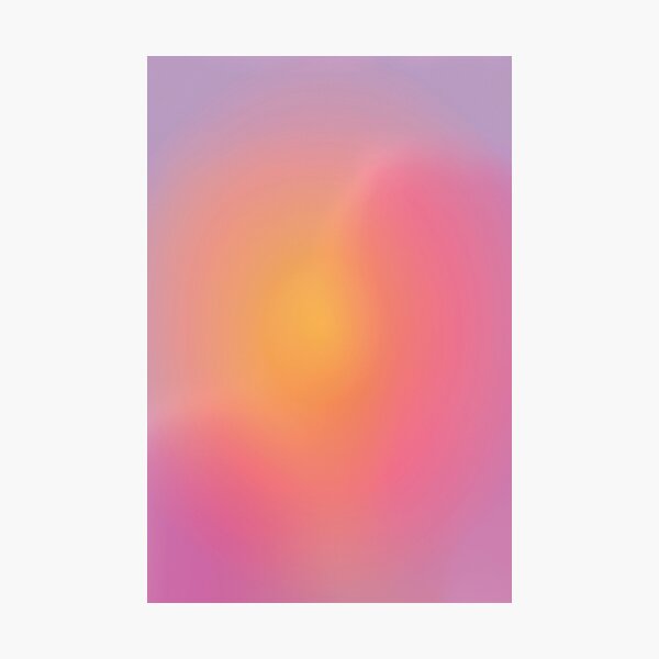 Item preview, Gradient Artwork Retro Aura aesthetic Print designed and sold by PlayaSunset.