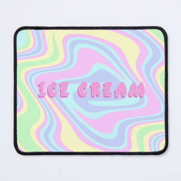 Item preview, ice cream with pastel wave background designed and sold by TheMillusion.