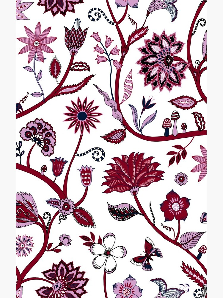 Fantasy Indian Floral - elegant, romantic pattern by Cecca Designs by Cecca-Designs