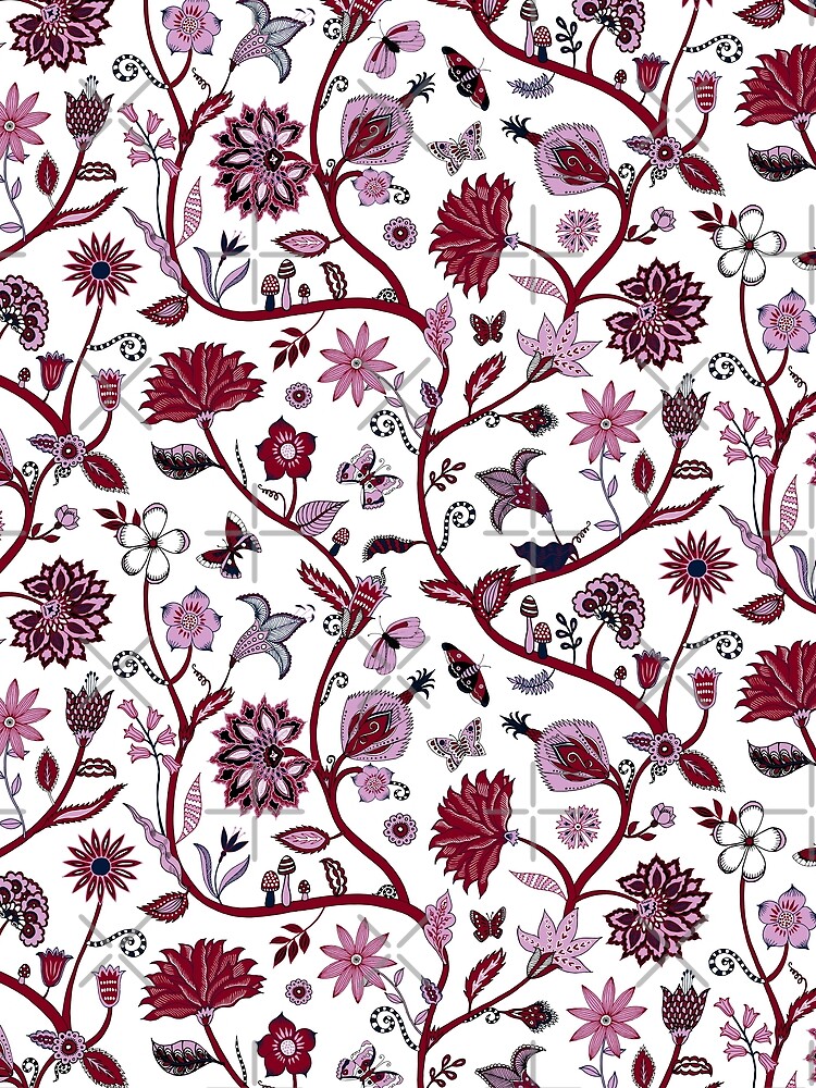 Fantasy Indian Floral - elegant, romantic pattern by Cecca Designs by Cecca-Designs
