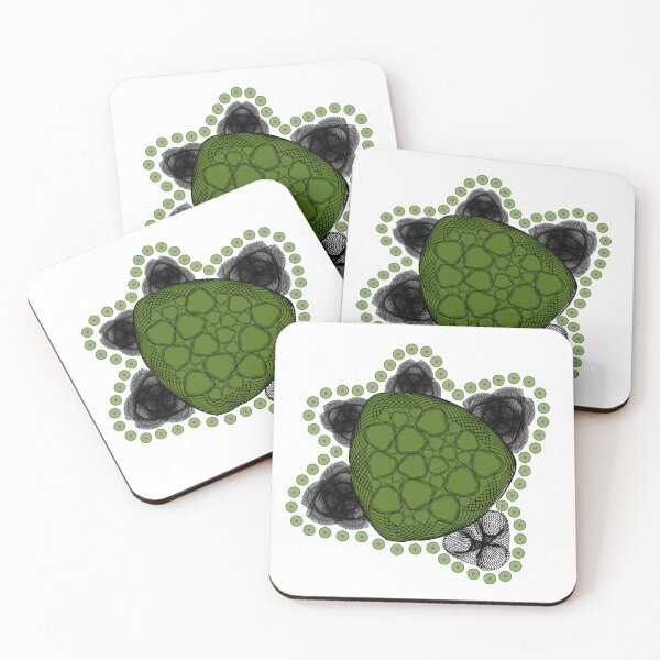 Item preview, Spirograph turtle silhouette designed and sold by RachelEDesigns.