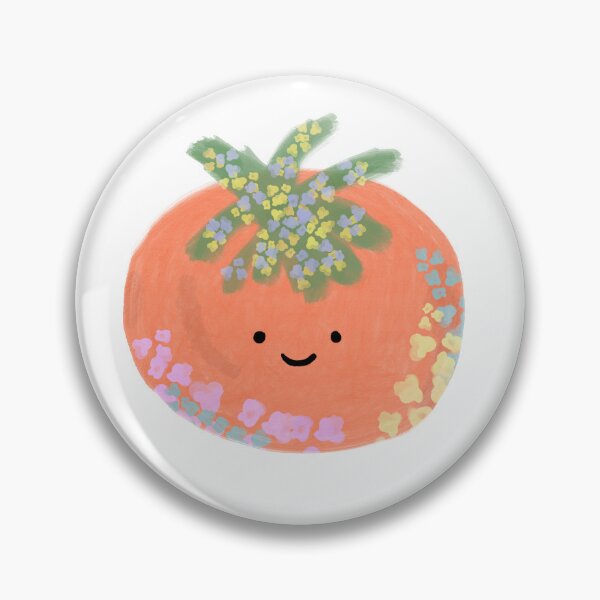 Item preview, Cute floral tomato designed and sold by tinasartspace.