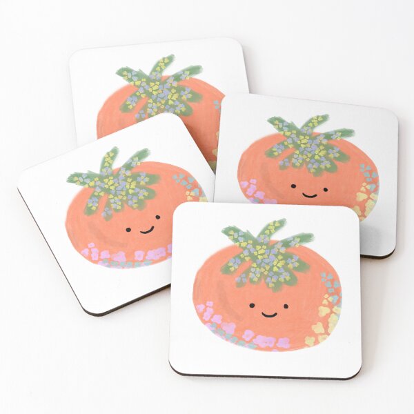 Item preview, Cute floral tomato designed and sold by tinasartspace.