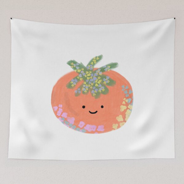 Item preview, Cute floral tomato designed and sold by tinasartspace.