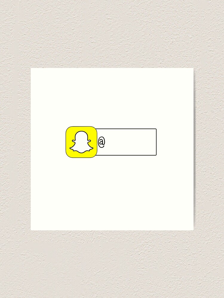 Add Me On Snapchat Sticker Art Print For Sale By Livpaigedesigns Redbubble
