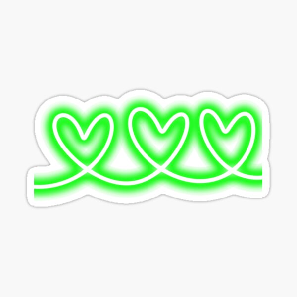 Item preview, Trio of Green Hearts on Plain Black Background designed and sold by ChazRay.