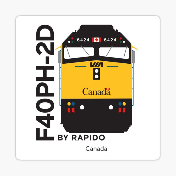 VIA F40PH-2D - Canada Sticker