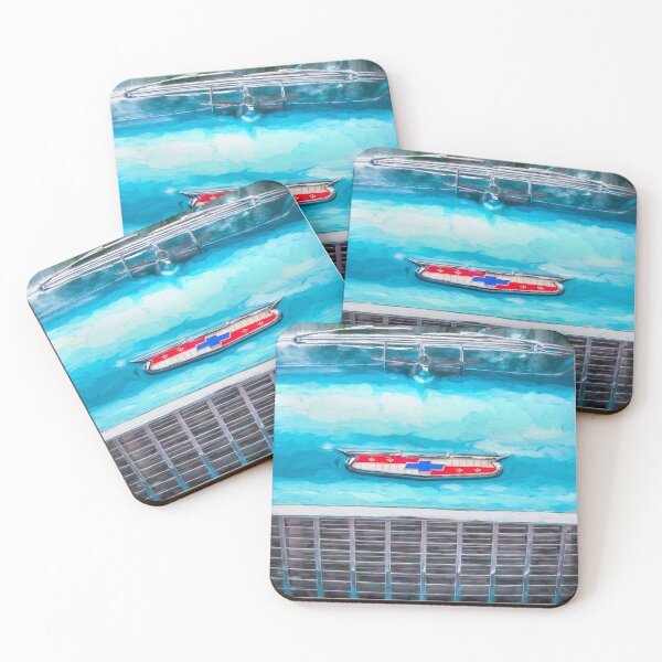 Item preview, 1955 Blue Chevrolet Logo Hood Ornament X128 designed and sold by RichFrancoCars.