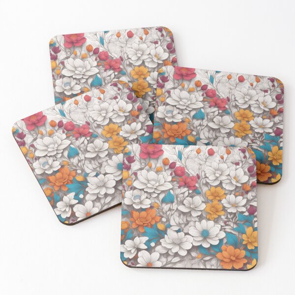 Item preview, Beautiful Vivid Cheerful Flower Pattern | Digitora designed and sold by DigiTora.