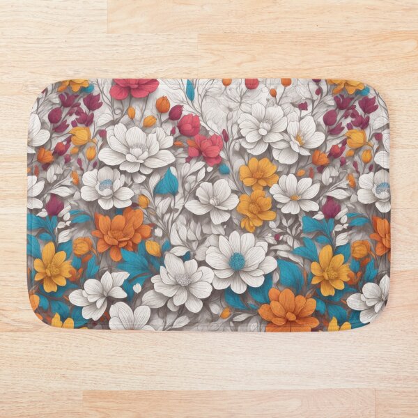 Item preview, Hermoso patrón de flores vivas y alegres | digital designed and sold by DigiTora.
