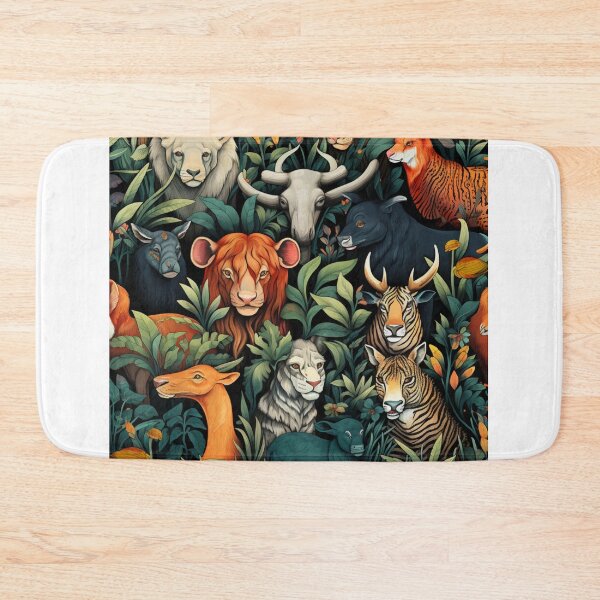 Item preview, Colourful wild animals pattern designed and sold by SmileshareShop.