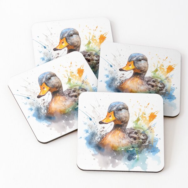 Item preview, Drawing of Duck, Cute Animal, Animal, Pet, Drawing, Water Color, Nature, Sea life designed and sold by puppynpaw.
