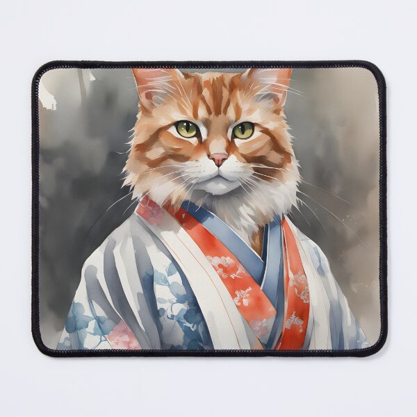 Item preview, Cat in kimono designed and sold by Jambonfromage.