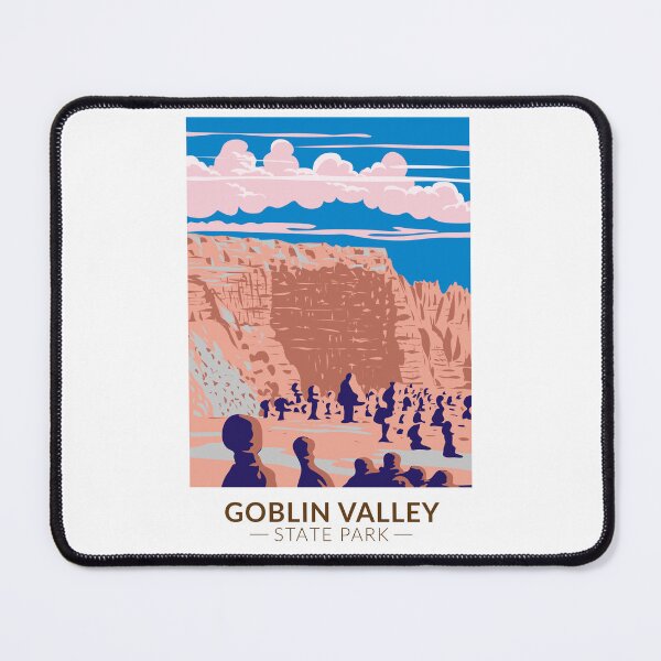 Item preview, Goblin Valley State Park Travel Art Vintage designed and sold by KrisSidDesigns.