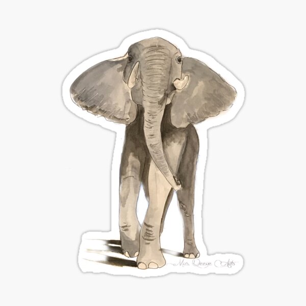 Elefant Sticker