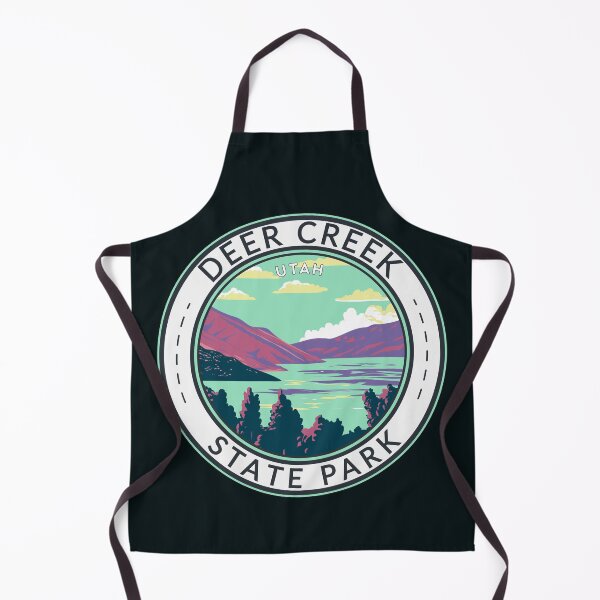 Item preview, Deer Creek State Park Utah Travel Art Badge designed and sold by KrisSidDesigns.