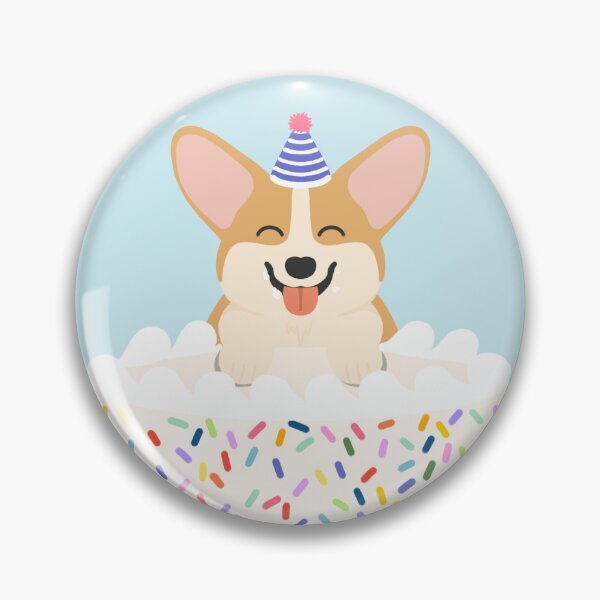 Item preview, Happy Birthday Corgi designed and sold by izzybunny.
