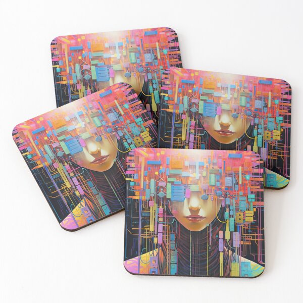 Item preview, Dangerous Rogue AI - Cyberpunk Vaporwave Art | Anime Retro Aesthetic designed and sold by AeonAcademy.