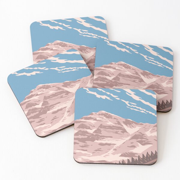 Item preview, Athamanika or Tzoumerka Mountain Range Greece WPA Art Deco Poster  designed and sold by patrimonio.