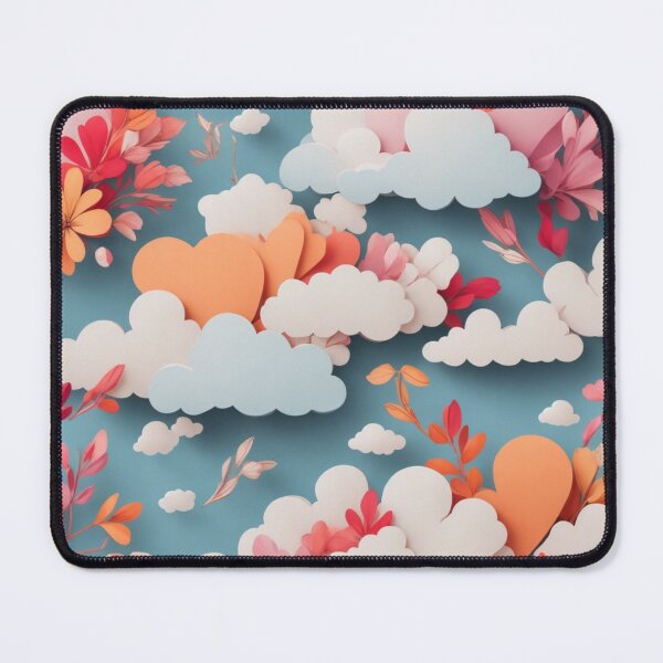 Aperçu de l'œuvre Beau motif de nuage joyeux et vif | Digitora créée et vendue par DigiTora.