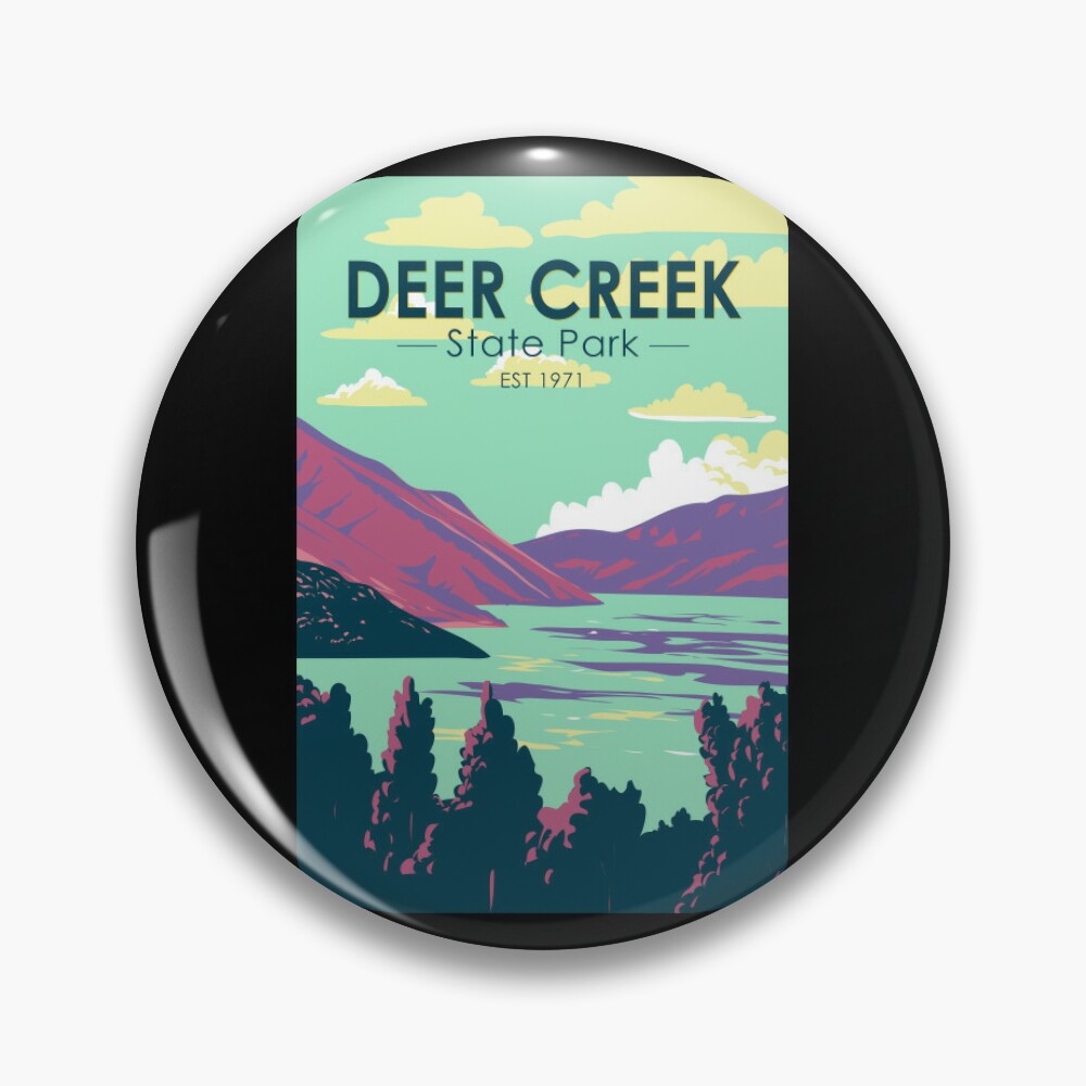 Deer Creek State Park Utah Travel Art Vintage | Pin