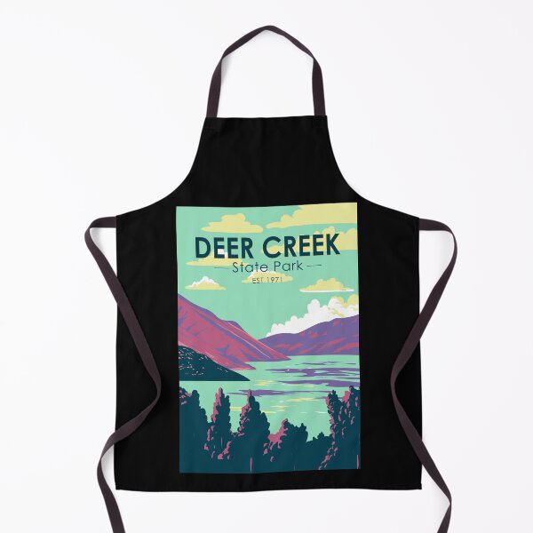 Item preview, Deer Creek State Park Utah Travel Art Vintage designed and sold by KrisSidDesigns.