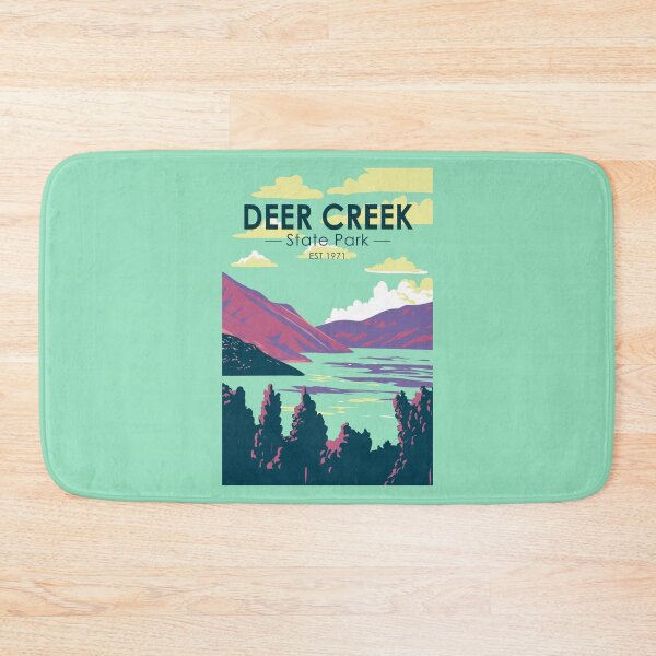 Item preview, Deer Creek State Park Utah Travel Art Vintage designed and sold by KrisSidDesigns.