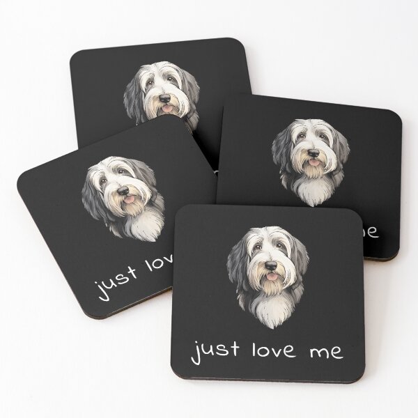 Item preview, Just Love Me Cute Quote Bearded Collie Mom designed and sold by LudwikeArts.