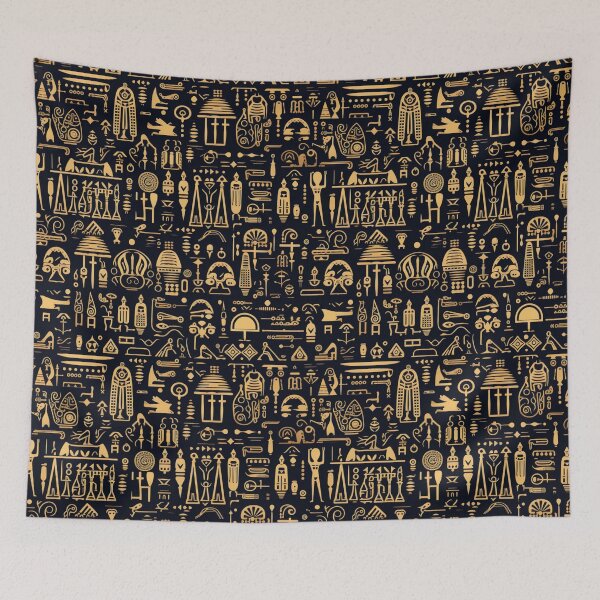 Item preview, Mystic Echoes: Ancient Egypt Hieroglyphics Unveiled designed and sold by AlienSkinEyes.