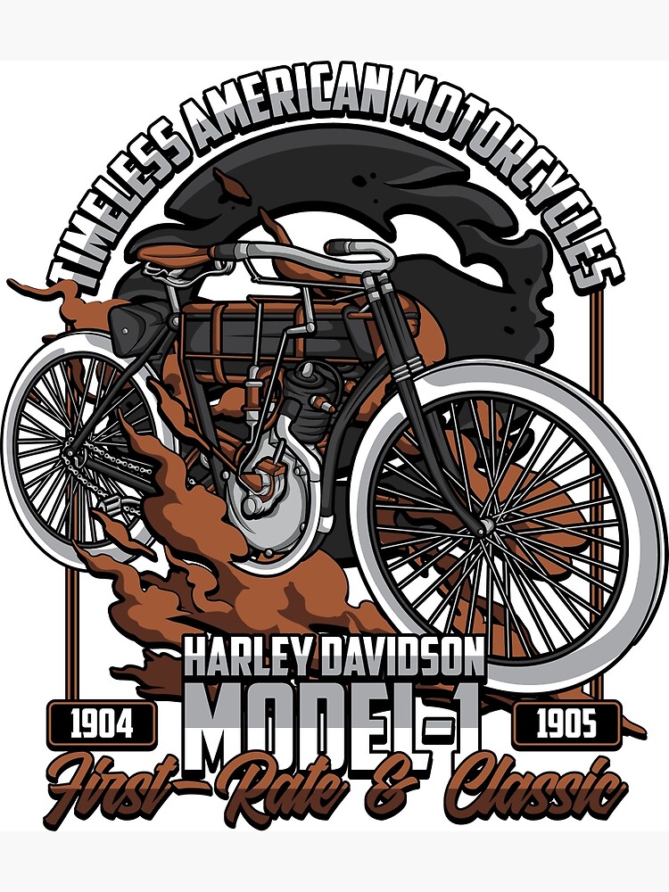 VINTAGE POSTER Harley Davidson Motorcycle Heidelberg Print 14 popular