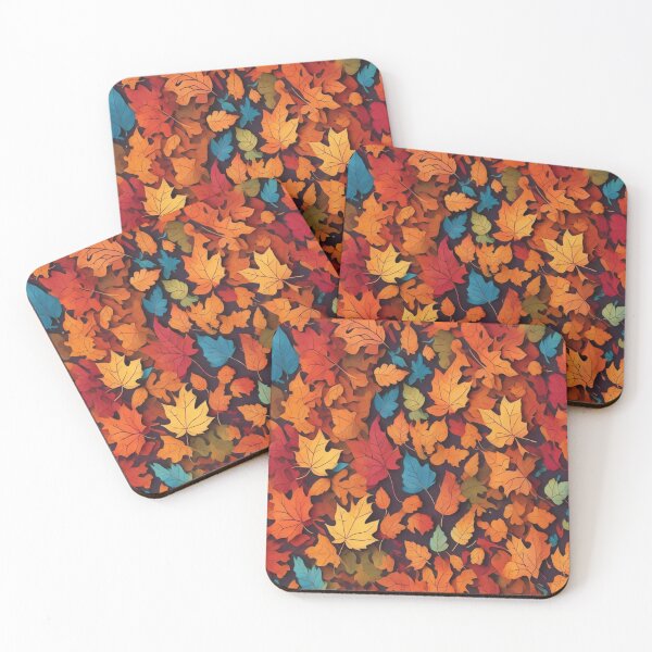 Aperçu de l'œuvre Motif de feuilles de couleurs d'automne | Digitora créée et vendue par DigiTora.