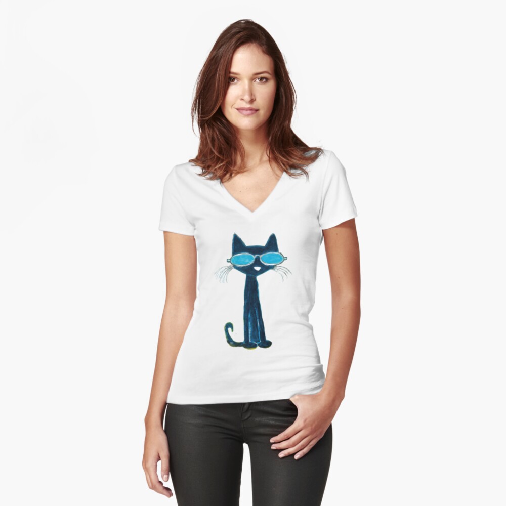 Item preview, Fitted V-Neck T-Shirt designed and sold by AlyseAgee.