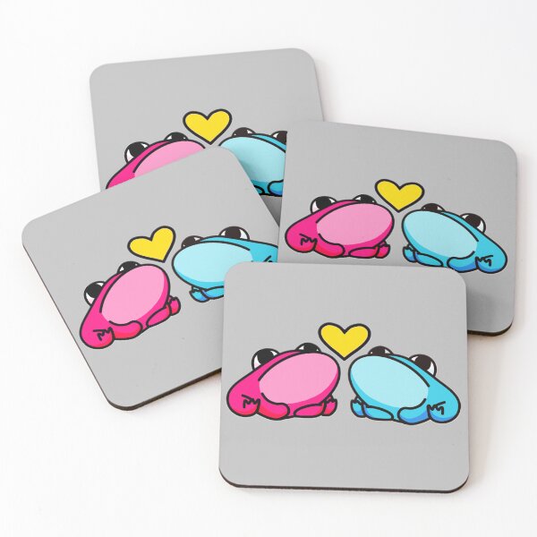 Item preview, Subtle pansexual pride frogs designed and sold by inkteeth.