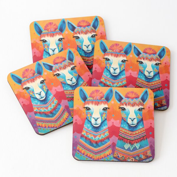 Artikelvorschau, Cute Llamas South American Style pop art entworfen und verkauft von Kristylynn757.
