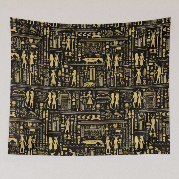 Item preview, Mystic Echoes: Ancient Egypt Hieroglyphics Unveiled designed and sold by AlienSkinEyes.