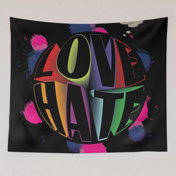 Item preview, LOVE and HATE designed and sold by MayoVinylStore.