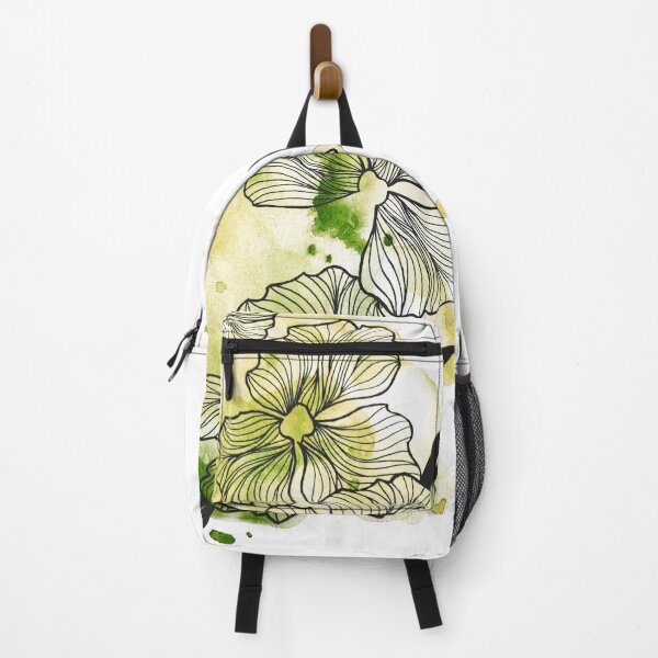 Item preview, Olive Green Watercolor Flowers Lea designed and sold by BEATRIZKOBORI.