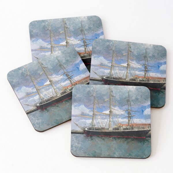 Item preview, Old ship in watercolor print designed and sold by Kate1art.