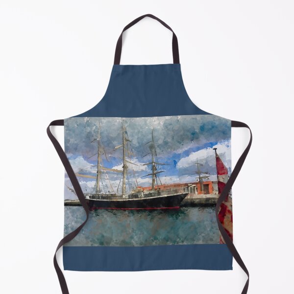 Item preview, Old ship in watercolor print designed and sold by Kate1art.