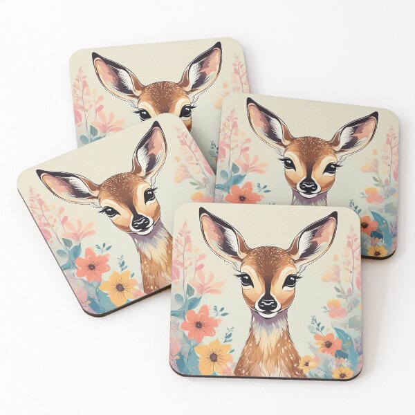 Item preview, Happy Deer Expressive Artwork designed and sold by CutiePalace.