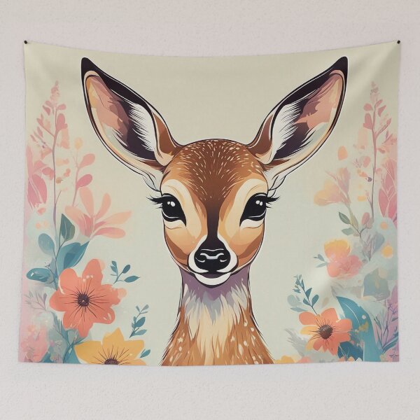 Item preview, Happy Deer Expressive Artwork designed and sold by CutiePalace.