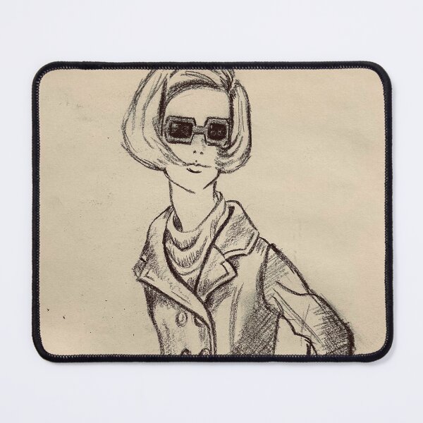 Item preview, Girl in Pea coat sketch-JMD designed and sold by Emily Emmett.