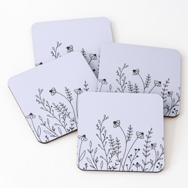 Item preview, Floral Line Art Lavender designed and sold by HappyLifeCreate.