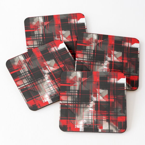Item preview, Geometric Harmony in Red and Black designed and sold by Travelslightly.